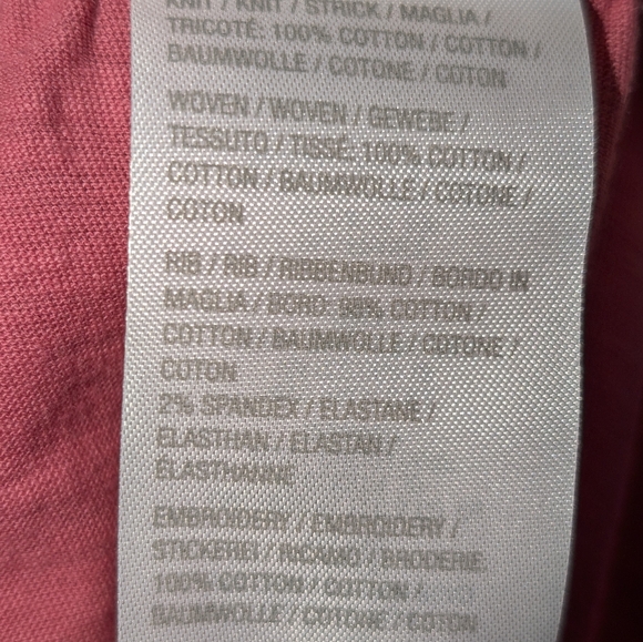 Logo by Lori Goldstein Open Front 100% Cotton Slub Knit/Eyelet Vest Salmon NWOT - Picture 9 of 9